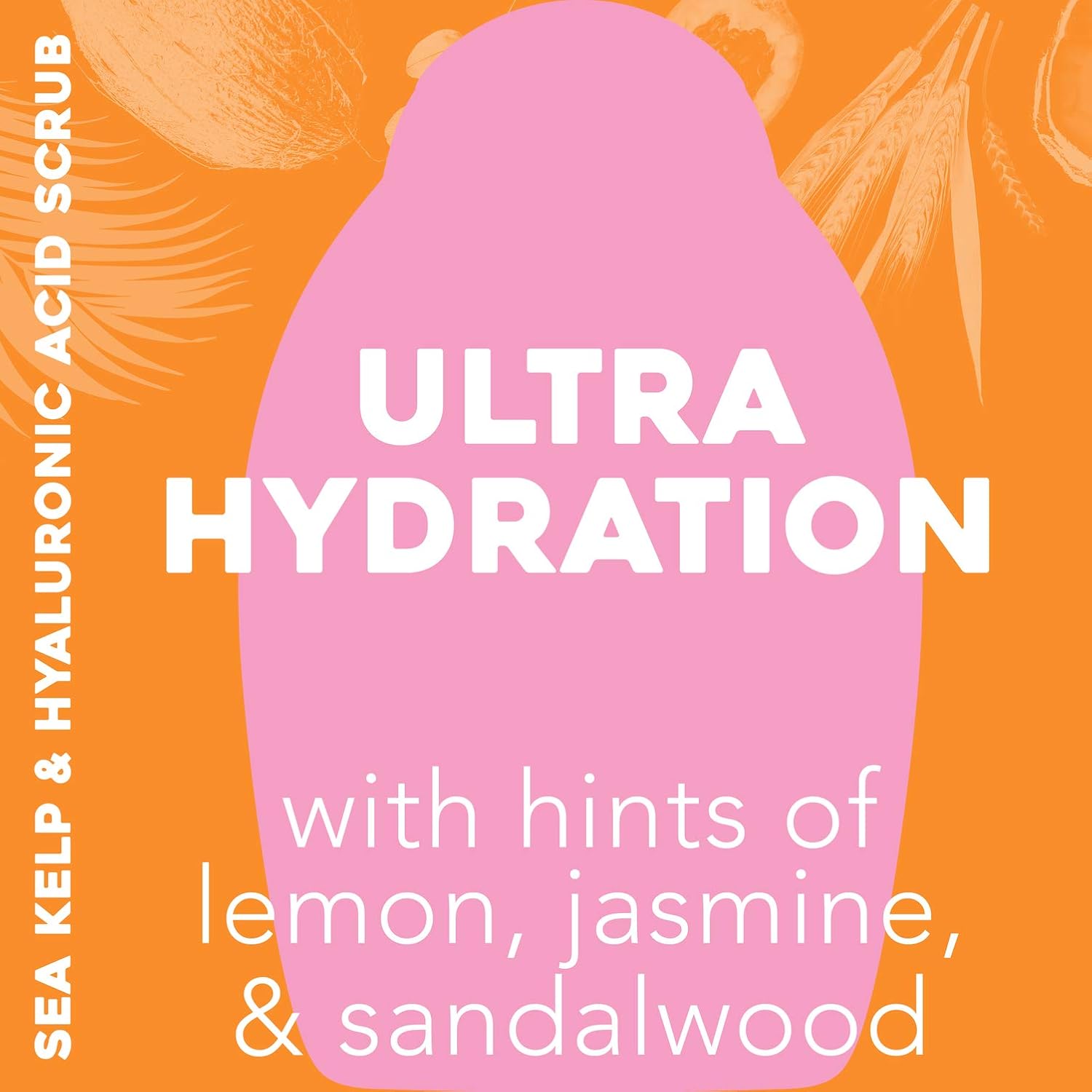 OGX Hydration + Sea Kelp & Hyaluronic Acid Sulfate-Free Lightly Moisturizing Body Scrub