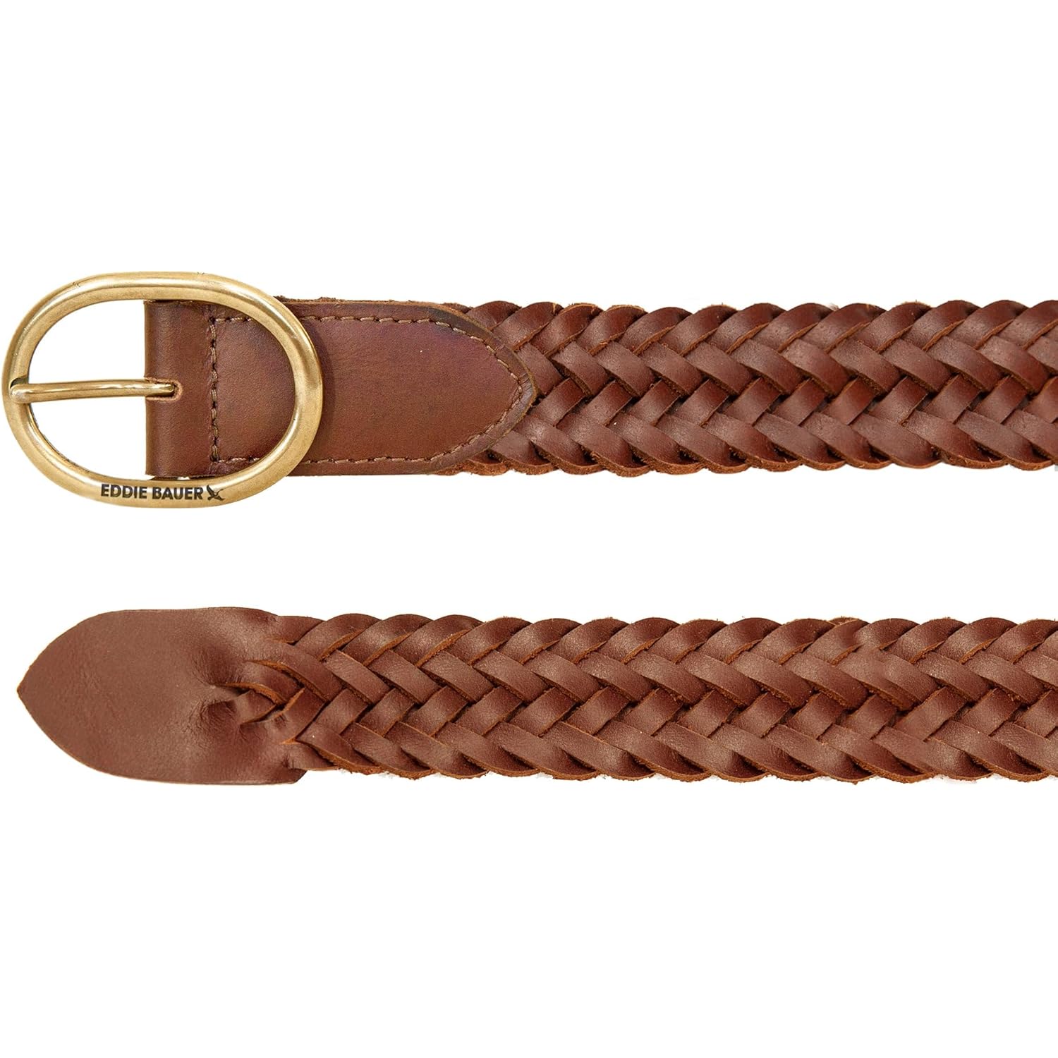 Eddie Bauer Women's Casual Leather Belts with Durable Metal Buckle