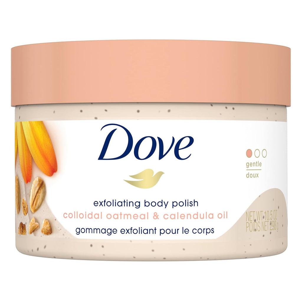 Dove Exfoliating Body Polish Scrub for Silky Skin