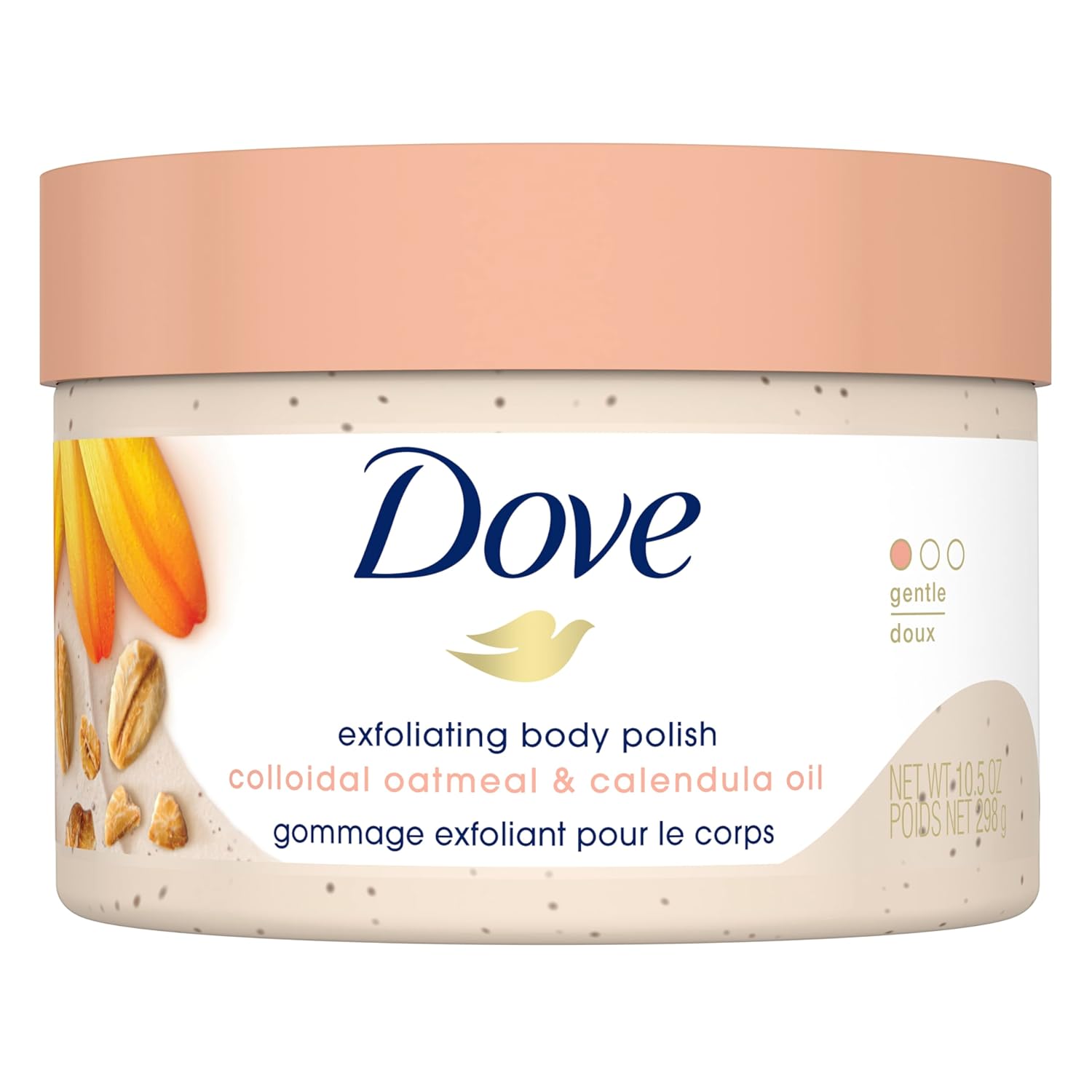 Dove Exfoliating Body Polish Scrub for Silky Skin