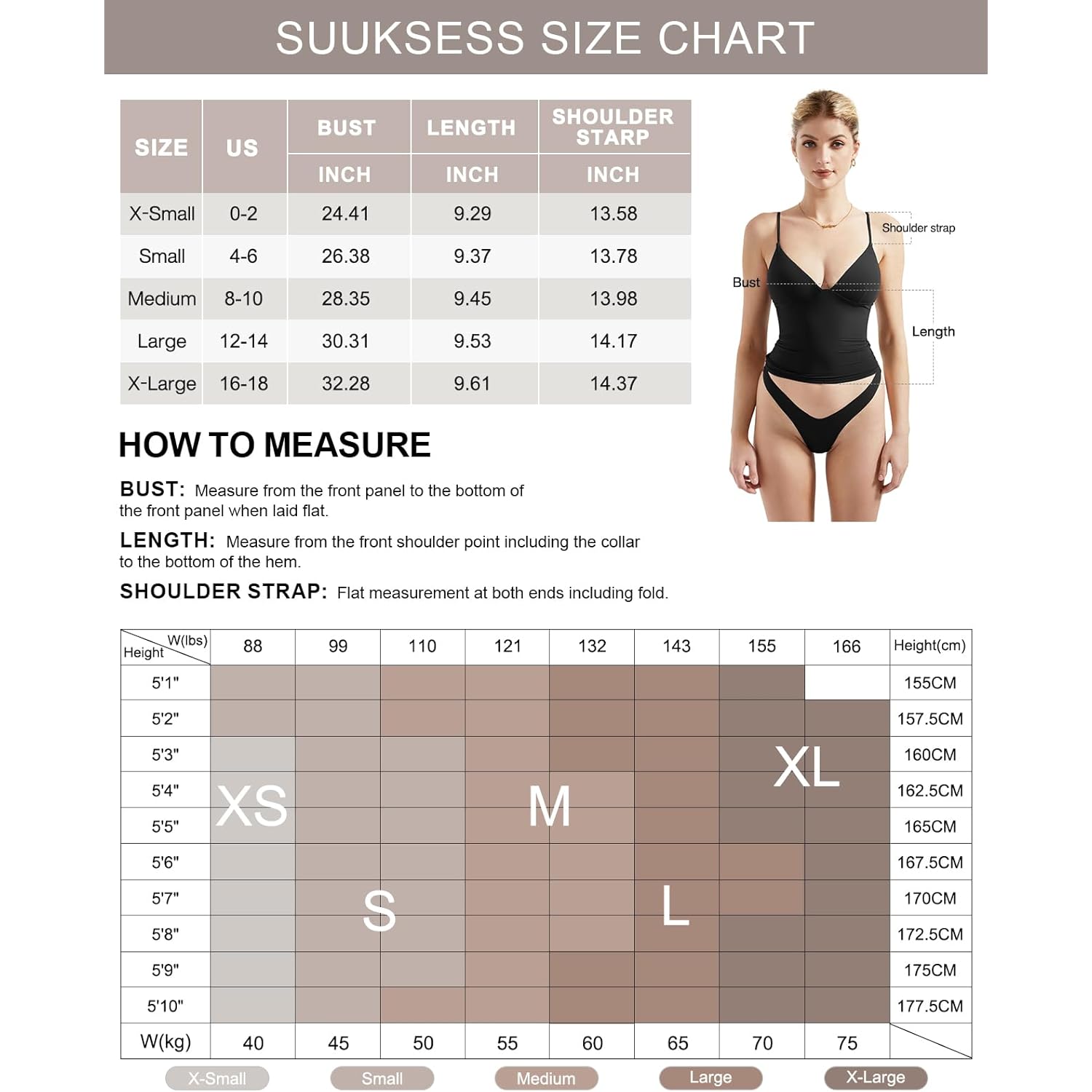 SUUKSESS Women Sexy Deep V Neck Sleeveless Fitted Basic Tops Y2K Tank Top Cami