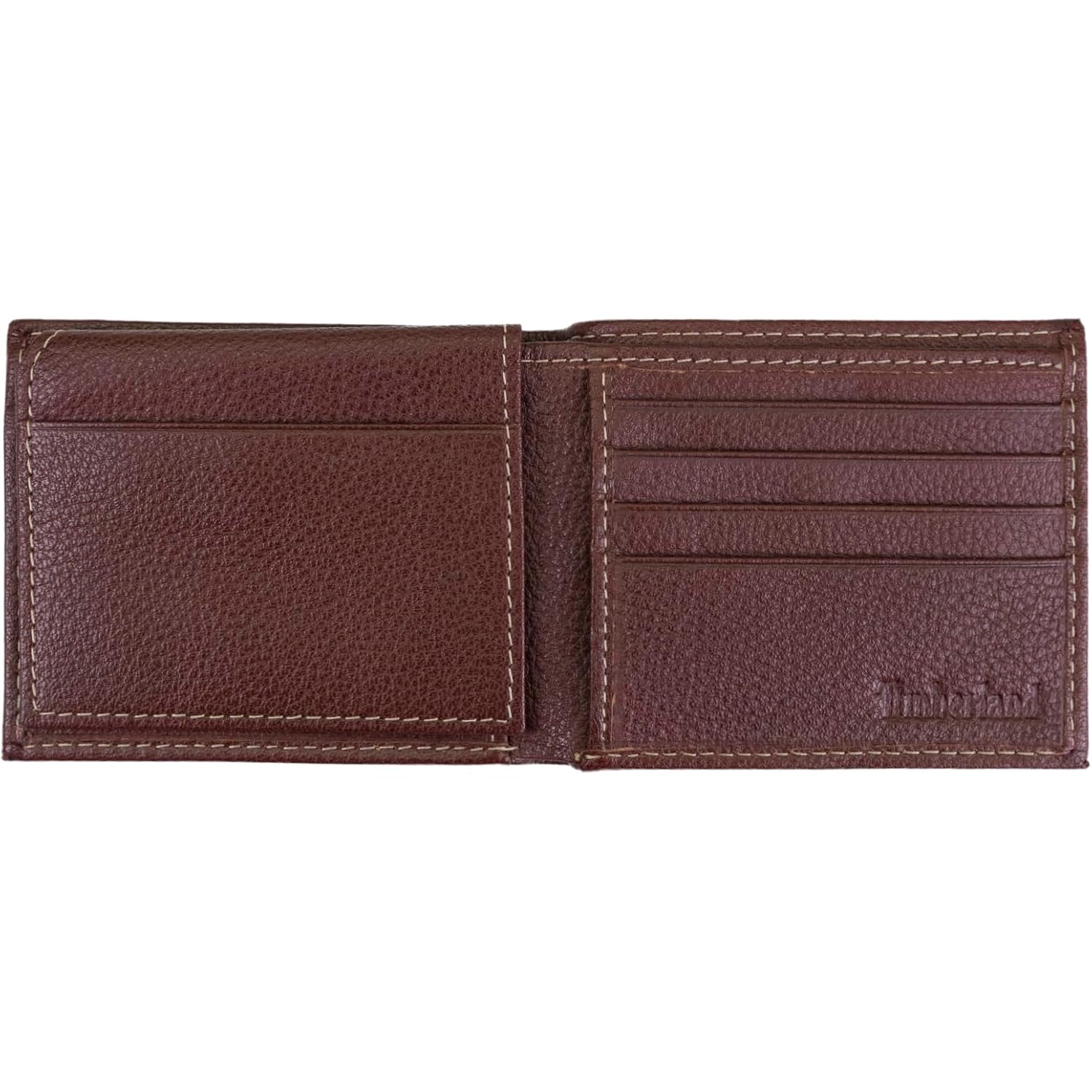 Timberland Men's Leather Wallet With Attached Flip Pocket, Brown (Sportz), One Size