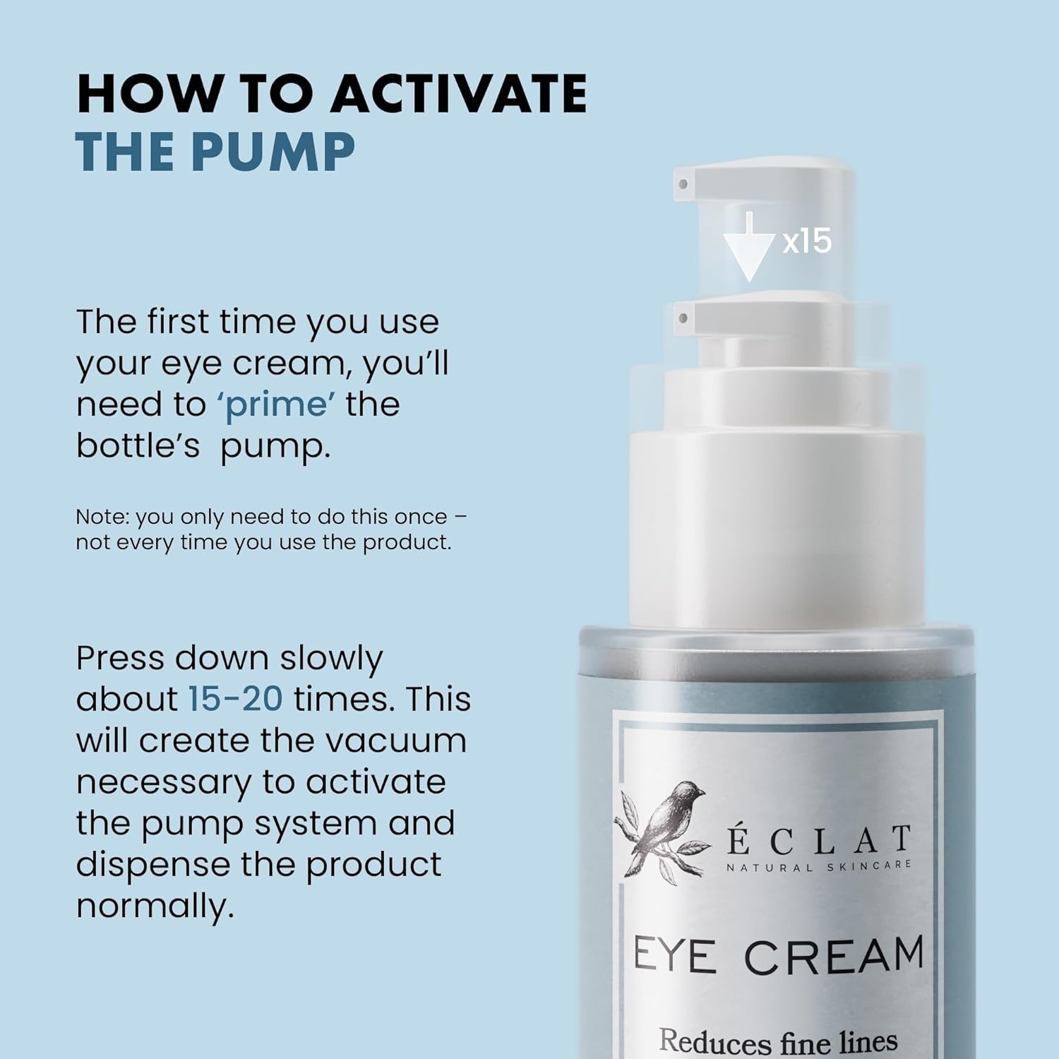 Eclat Skincare Under Eye Cream for Dark Circles & Puffiness – Anti Aging Formula for Wrinkles - Moisturizer for Fine Lines, Crows Feet & Eye Bags – Hydrating Treatment for Firming & Smoothing 30ml