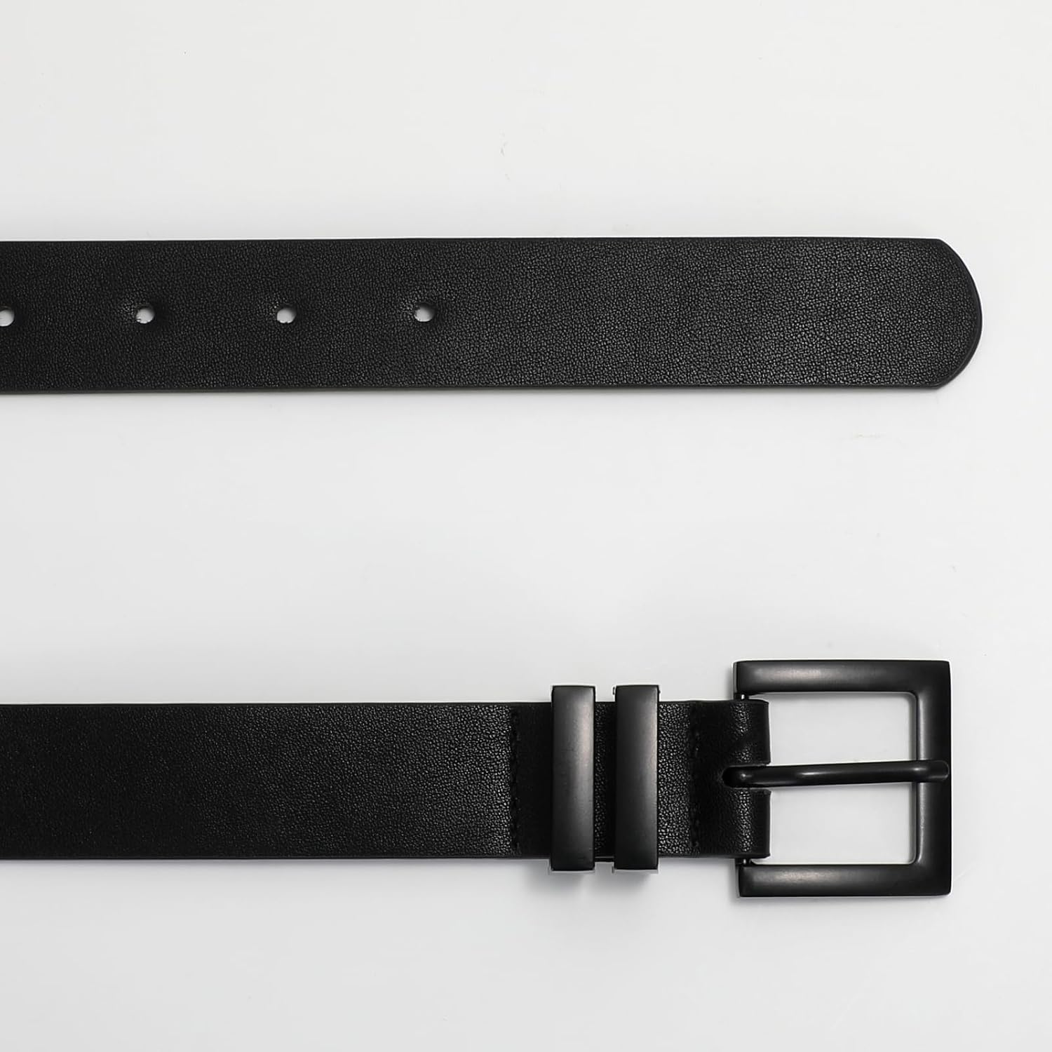 Women's Leather Belt for Jeans Pants Dresses Fashion Ladies Belt Square Gold/Silver Buckle Waist Belt for Women