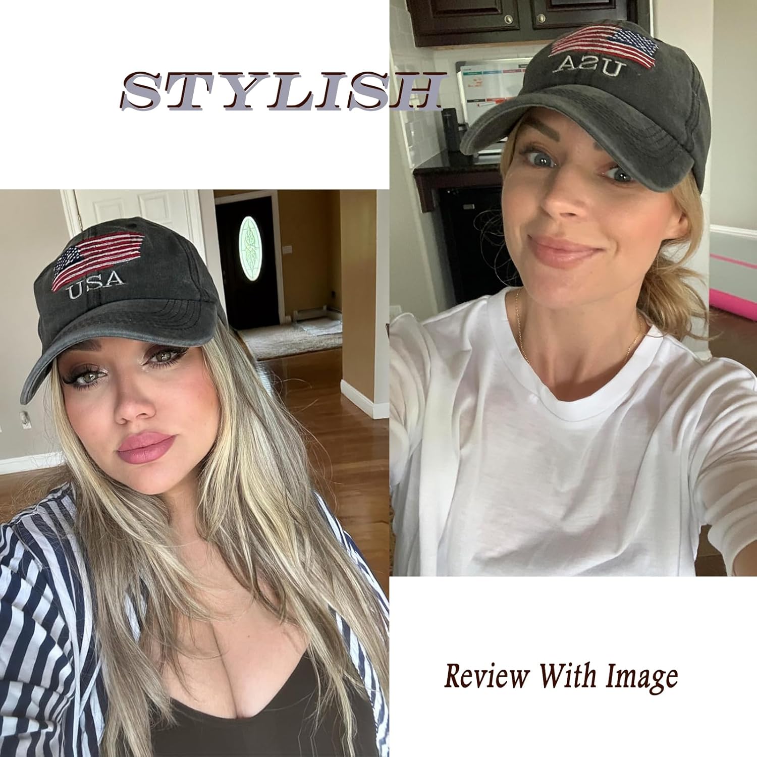 Washed American Flag Baseball Cap Retro Adjustable Sun Dad Gift Hats for Men Women Fashion Trucker Cap Unisex