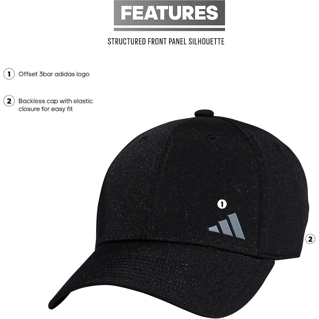 adidas Women's Backless Ponytail Hat Adjustable Fit Baseball Cap