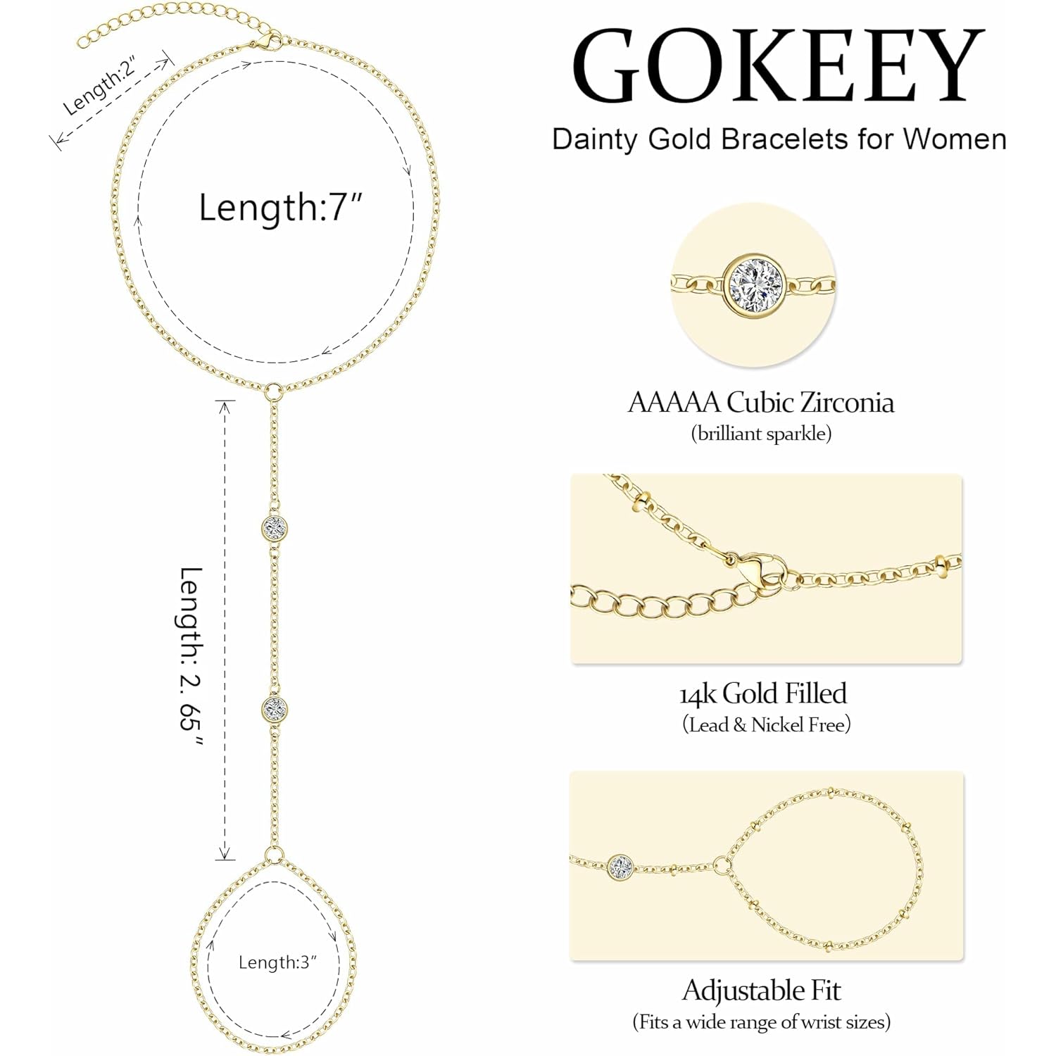 Gold Bracelets for Women Trendy,14K Real Gold Plated Dainty Stackable Paperclip Cuban Link Chain Bracelets,Cuff Bracelets Jewelry Set Adjustable 7"+2"