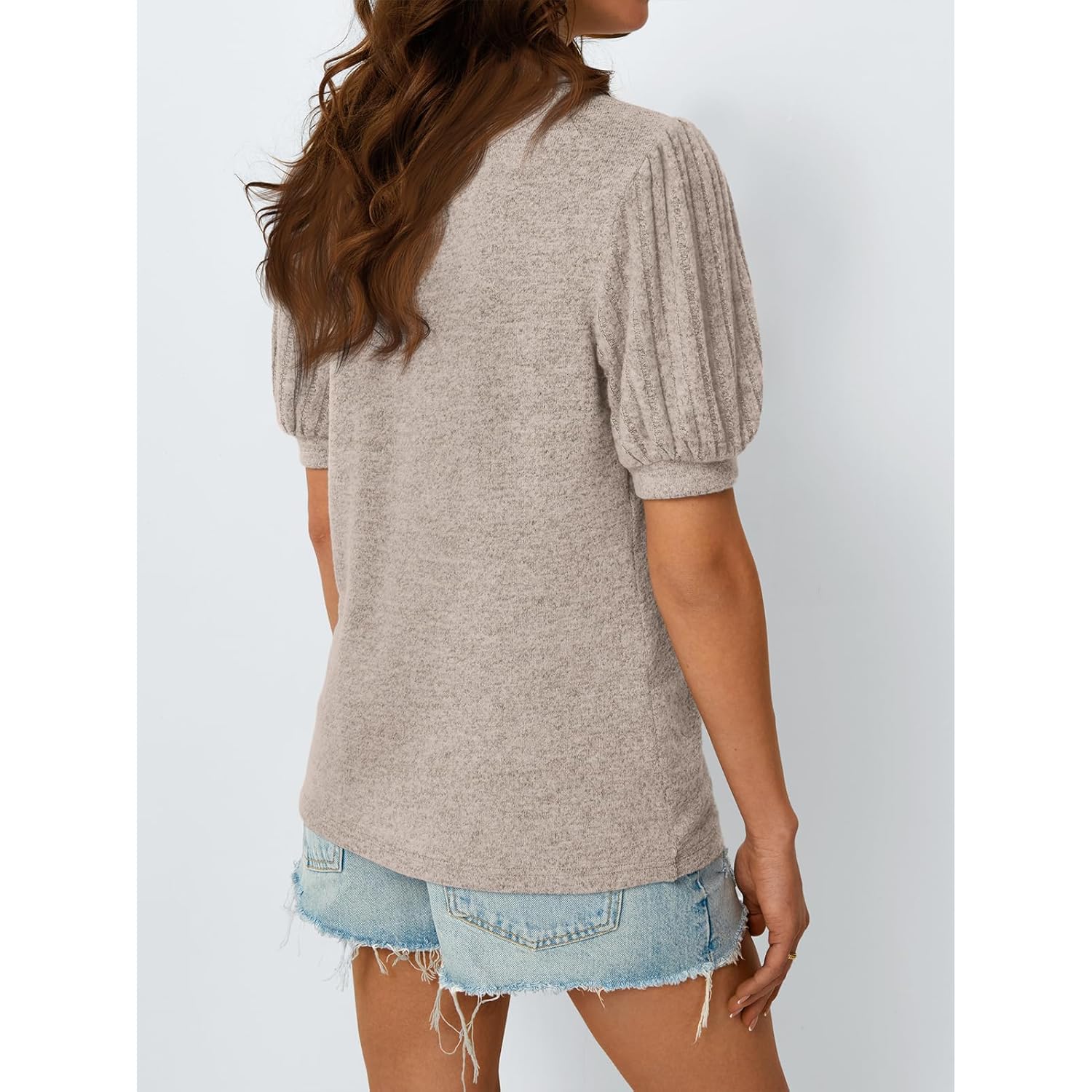 AUTOMET Womens Tops Summer Sweater Long Tunic Dressy Casual Blouses Business Cute Trendy Short Sleeve Shirt 2025