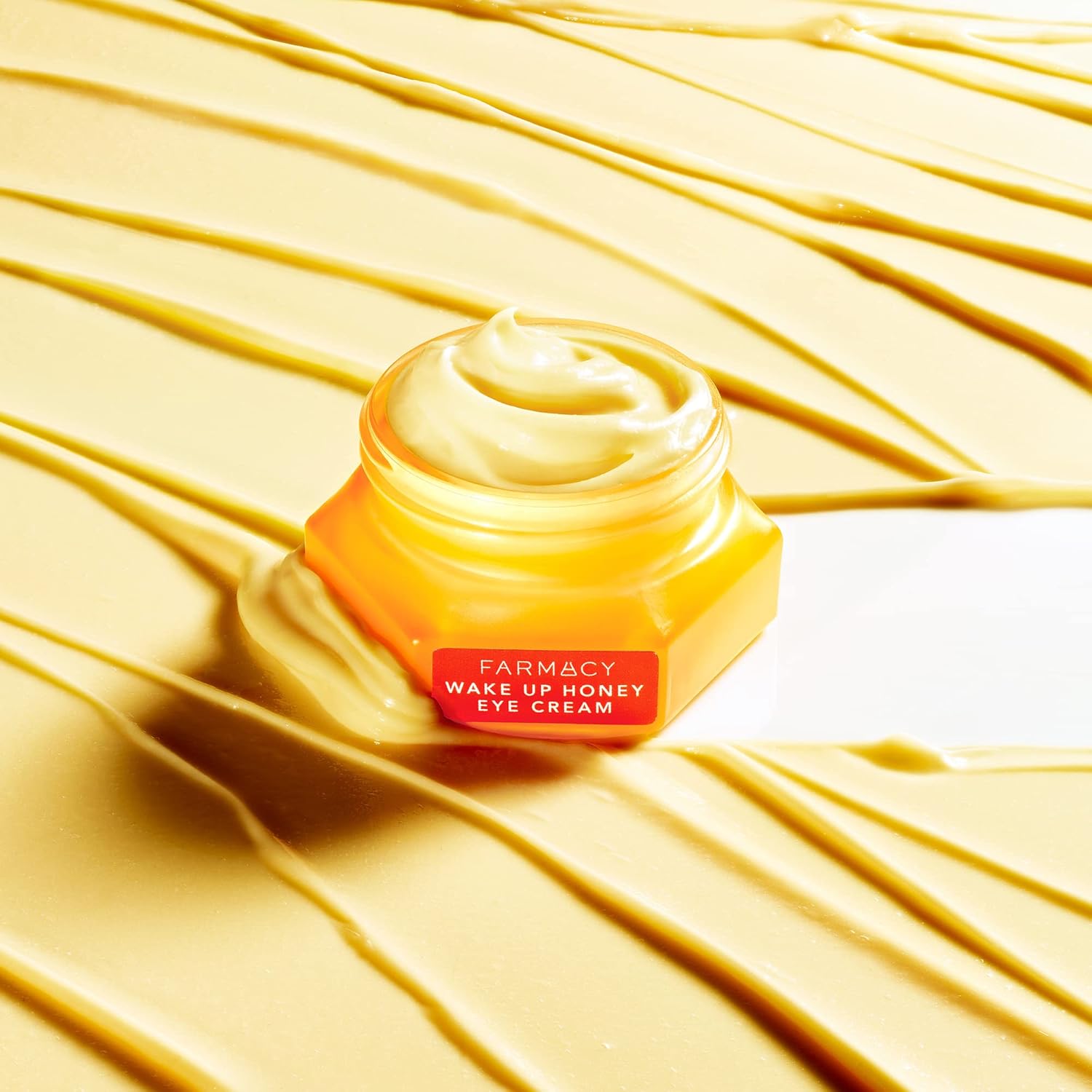 Farmacy Brightening Eye Cream - Wake Up Honey Under Eye Cream for Dark Circles + Puffiness - Enriched with Vitamin C + Cranberry Peptide to Smooth Wrinkles Over Time (15ml)