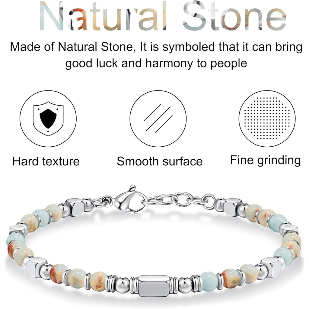 Beaded Bracelets for Women - Silver and Gold Boho Bracelets, Trendy Jewelry Gifts for Lover, Mom, Friends