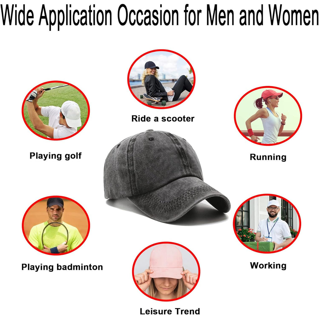 NPJY Baseball Cap Golf Dad Hat Adjustable Original Classic Low Profile Cotton Hat Unconstructed Plain Cap Men Women