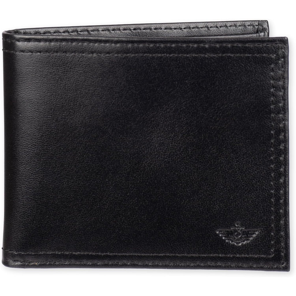 Dockers Men's Bifold Leather Wallet-Thin Slimfold Extra Capacity