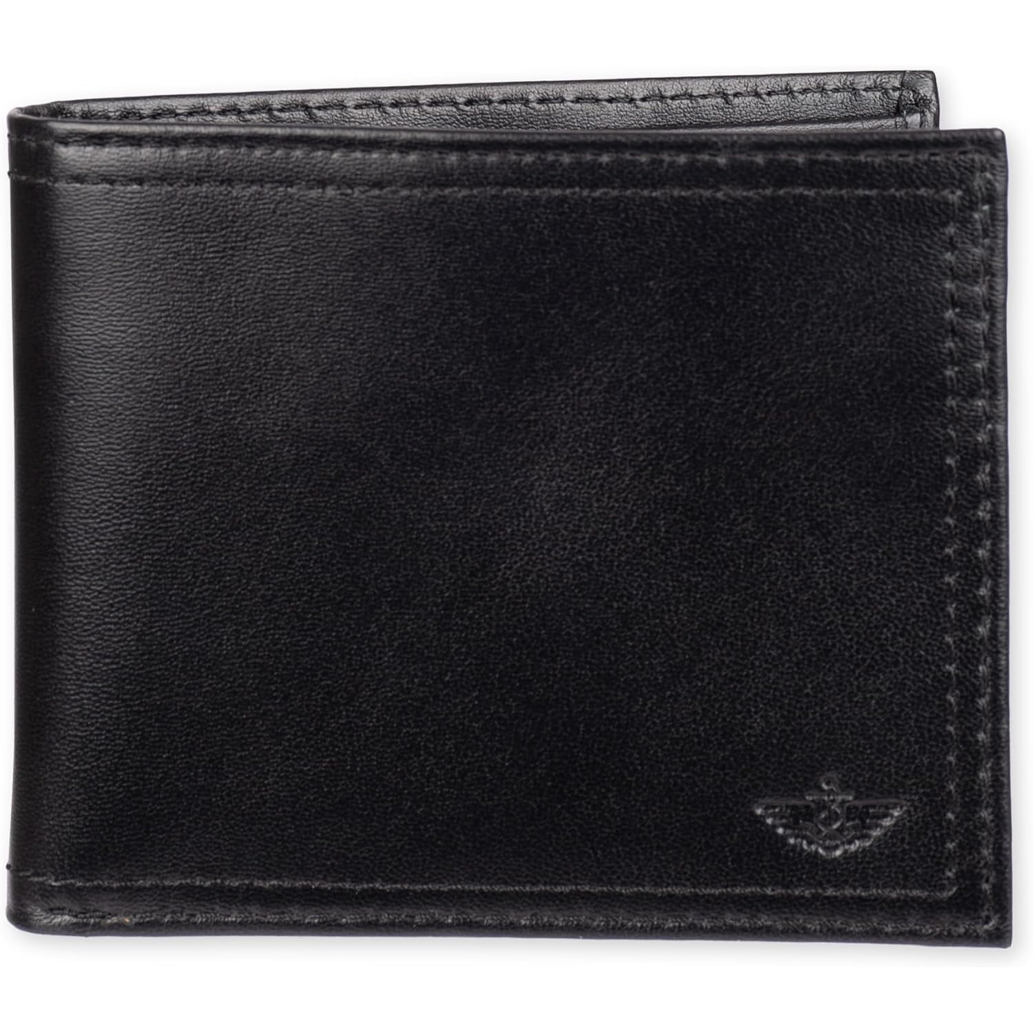 Dockers Men's Bifold Leather Wallet-Thin Slimfold Extra Capacity