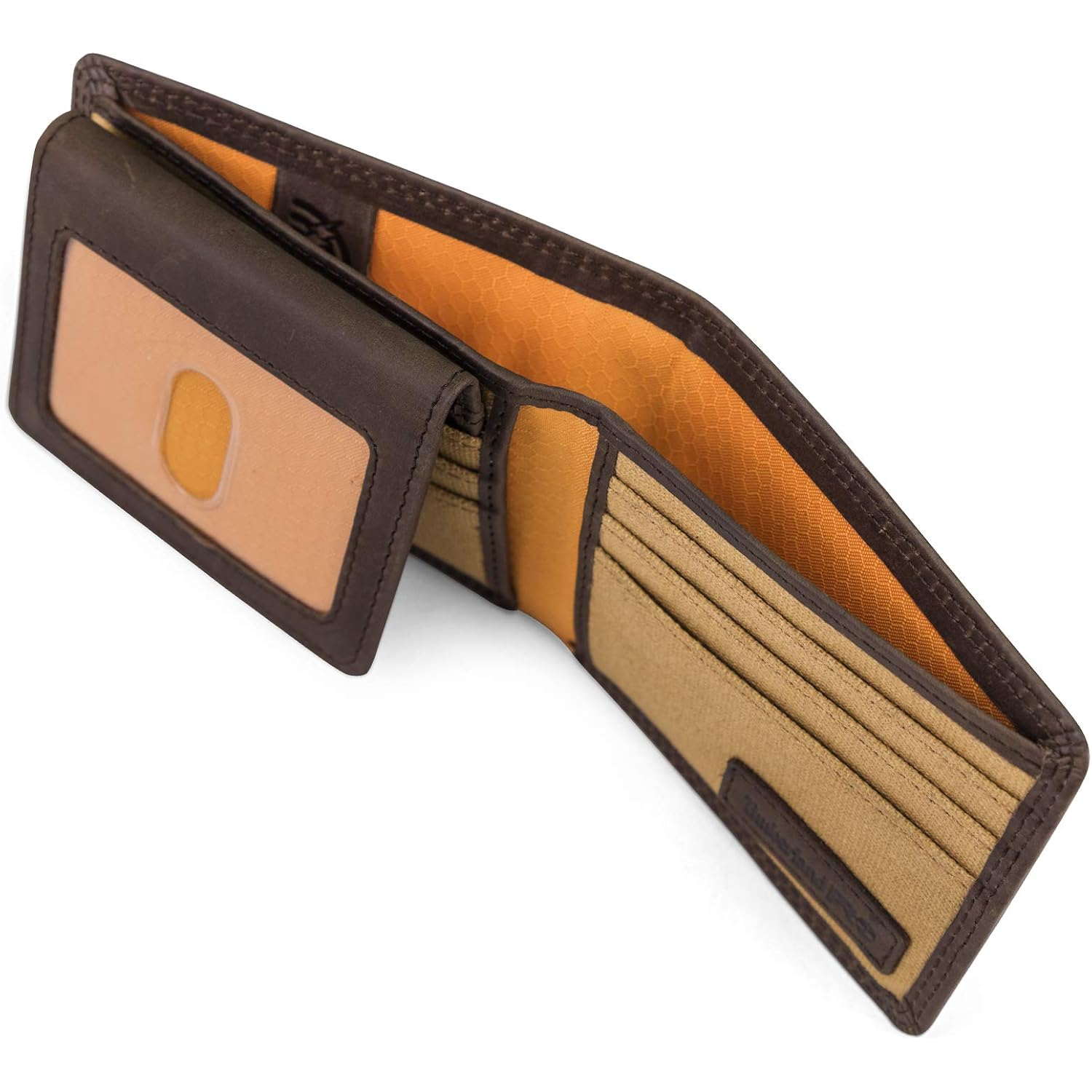 Timberland PRO Men's Leather RFID Wallet with Removable Flip Pocket Card Carrier