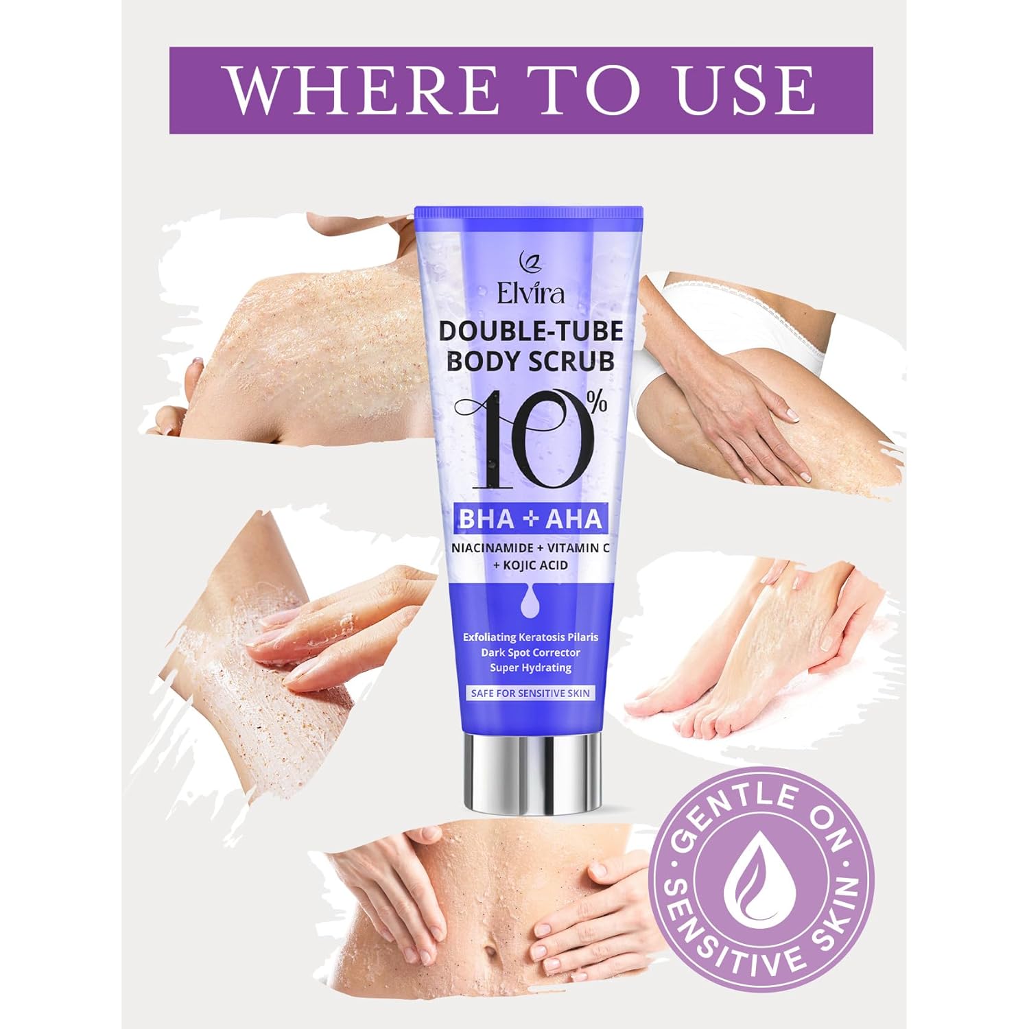 Elvira KP Bump Eraser Foot & Body Scrub