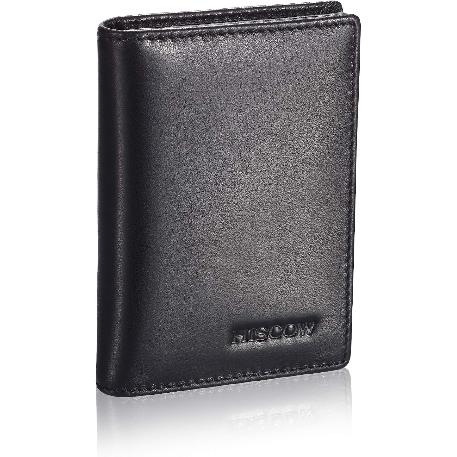 Leather Business Card Case Holder for Men & Women, Italian Calfskin