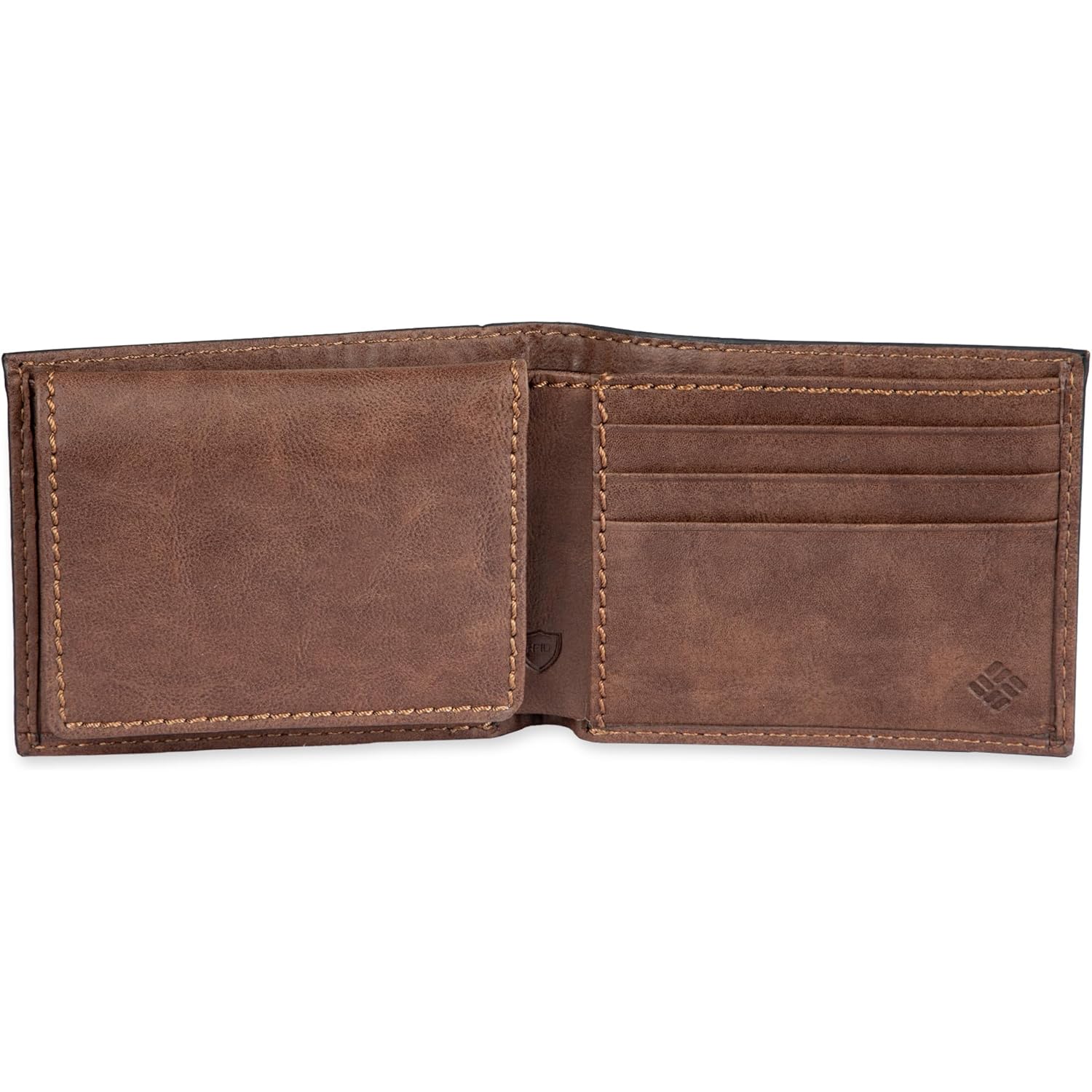 Columbia Men's Everyday Bifold Wallet-Multiple Card Slots, Id Window