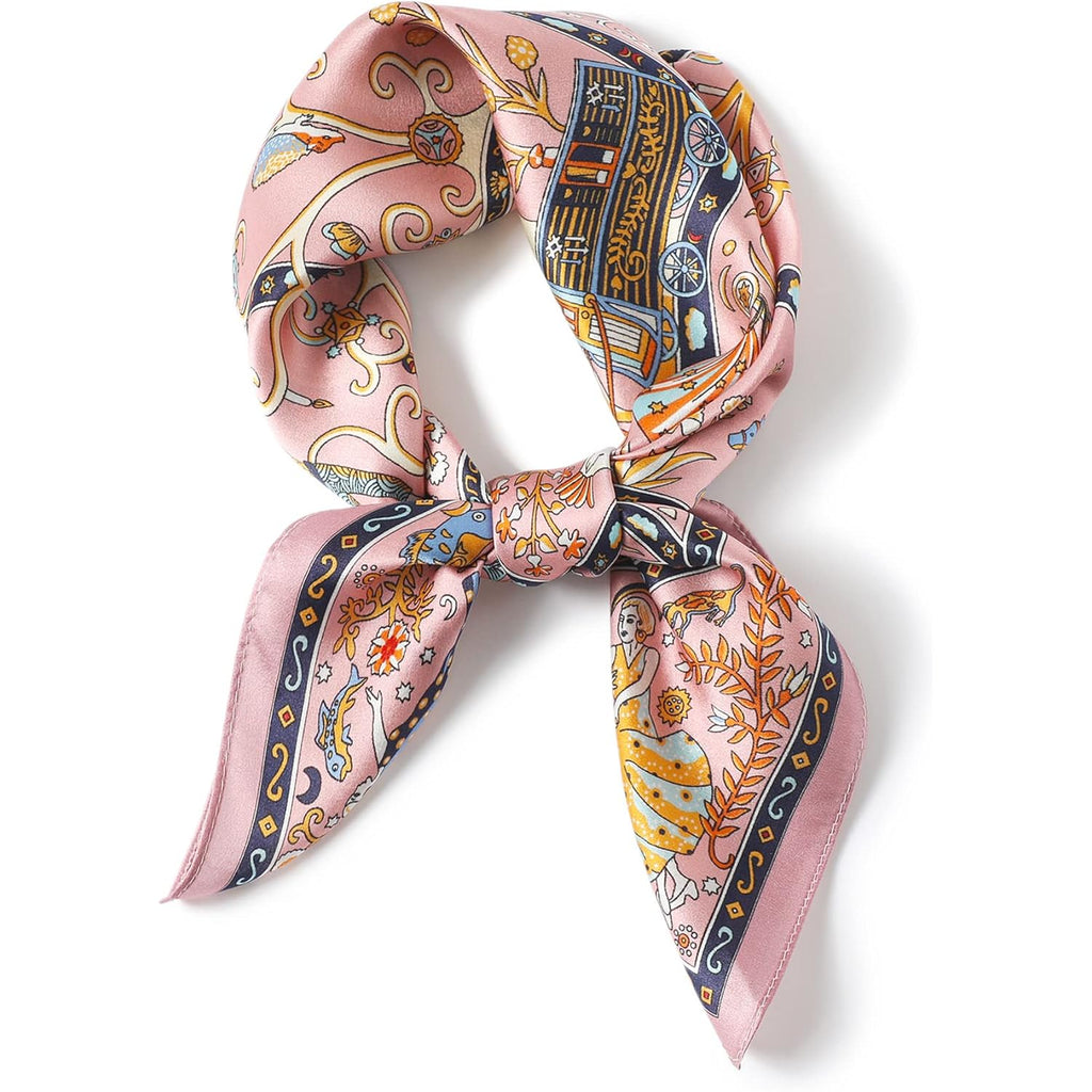 100% Pure Mulberry Silk Scarfs 26"x26" Square Scarf Women Neckerchief Headscarf hair scarf bandana Gift Packed