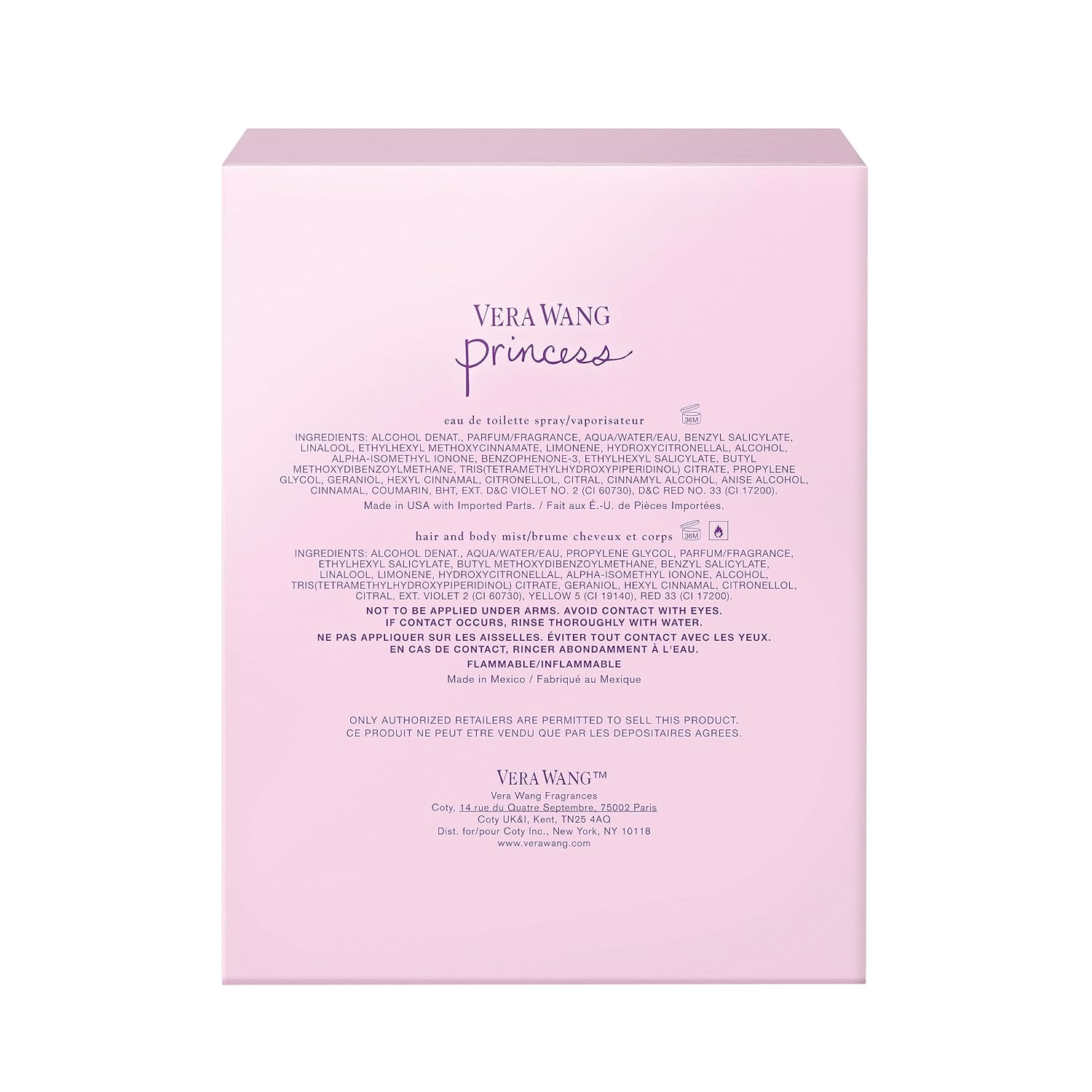 Vera Wang Princess Body Mist 8.4 fl oz (Pack of 1), Notes of Apple, Quava, and Vanilla, Women's Fragrance, Long Lasting, Everyday Fragrance