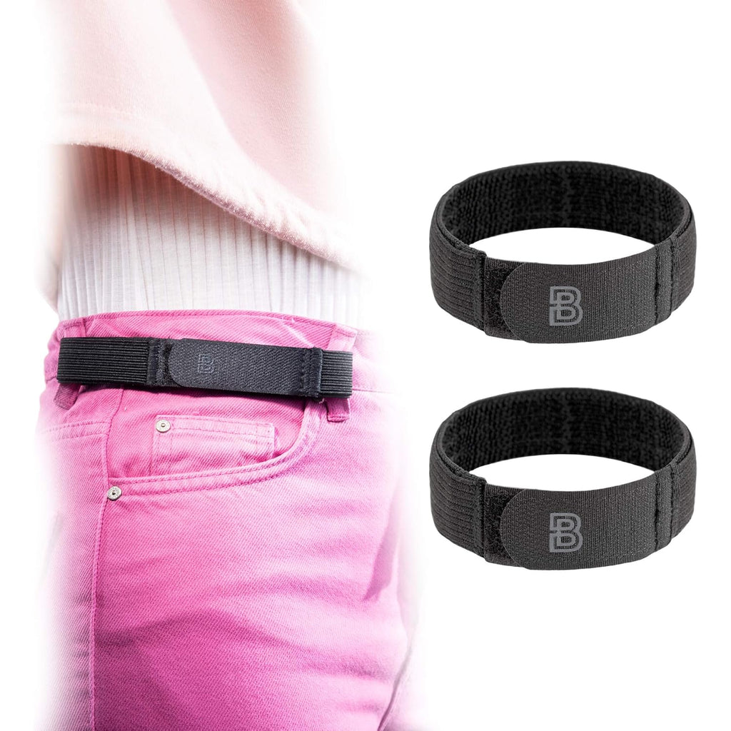 BeltBro For Women No Buckle Elastic Belt — Fits 1 Inch Belt Loops, Easy To Use