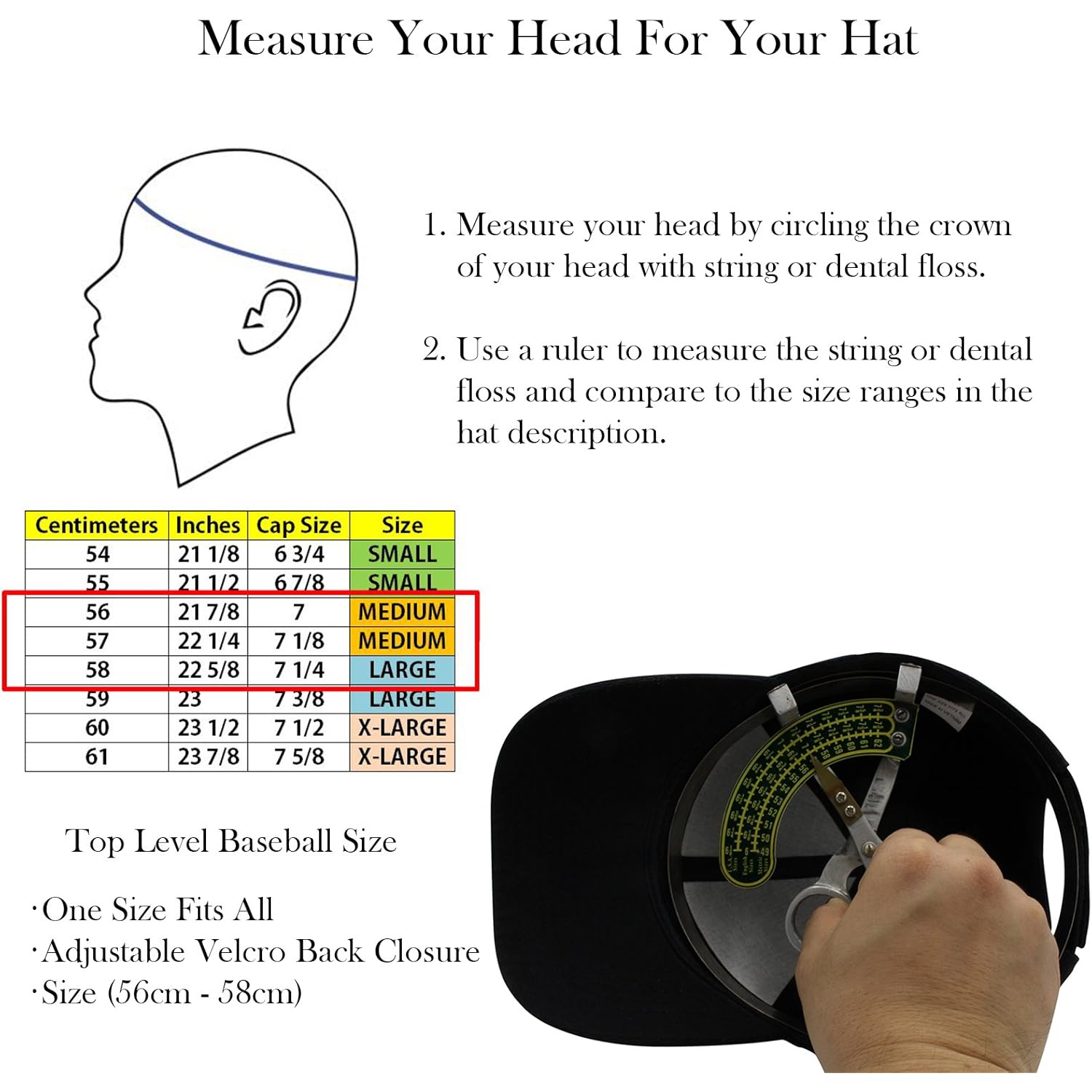 Top Level Baseball Cap Men Women - Classic Adjustable Plain Hat