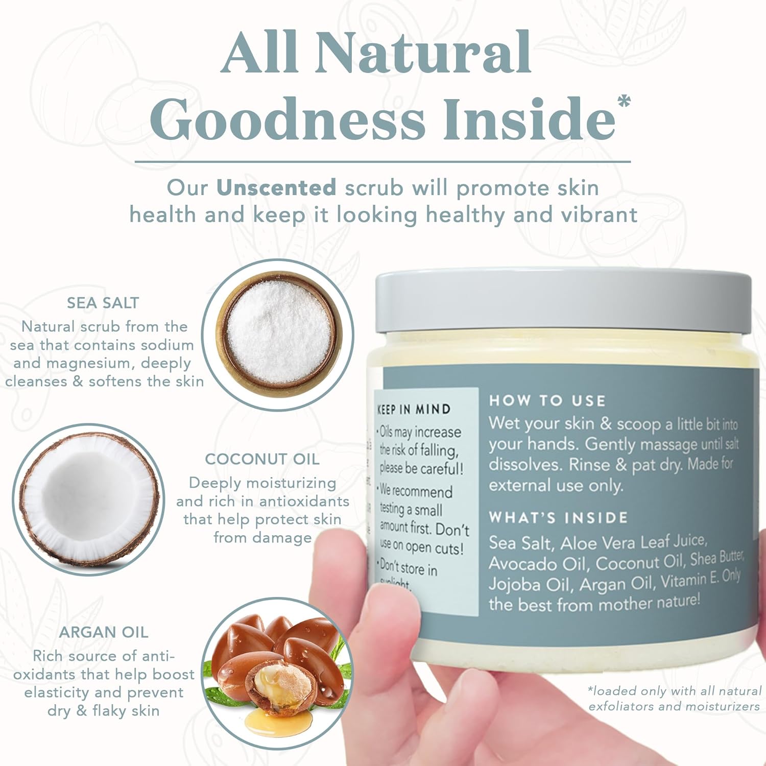 Bare Botanics Unscented Body Scrub