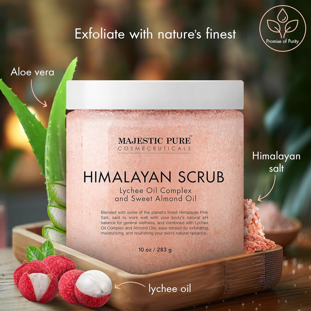 MAJESTIC PURE Himalayan Salt Body Scrub
