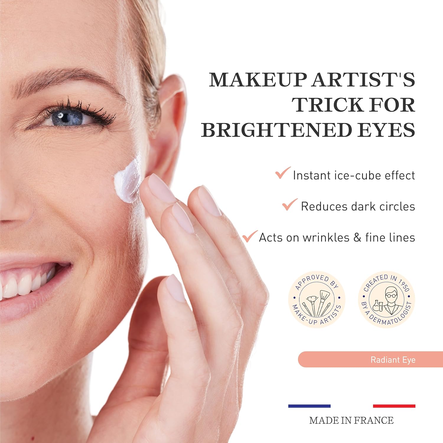 Embryolisse Radiant Eye Stick for Dark Circles & Puffiness, Cooling Under Eye Makeup Primer with Aloe Vera, Vegan, Fragrance-Free, 0.15 fl oz
