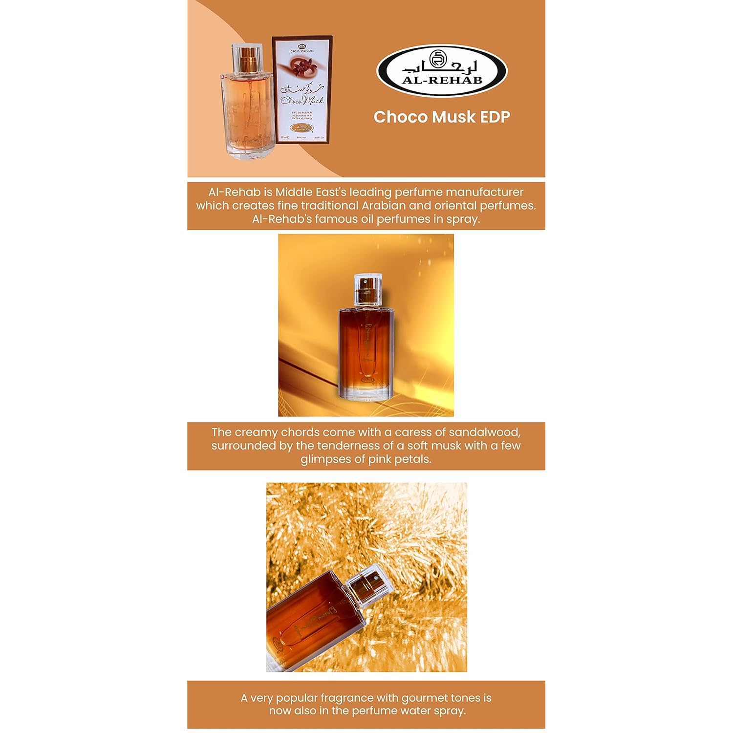 Choco Musk Eau de Parfum Spray for Women, 1.65 oz/50 ml