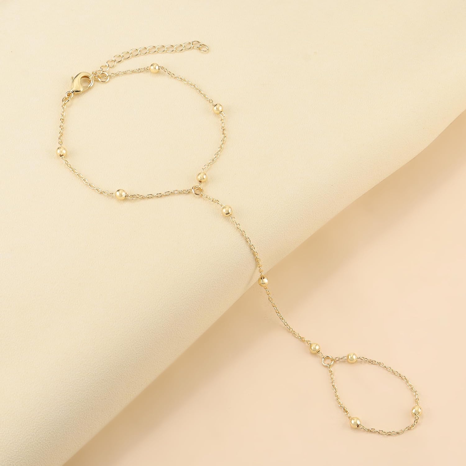 Reoxvo Dainty Bracelets for Women Trendy, Sterling Silver Plated Brass Link Chain Charm Bracelet Set for Women Stack 14K Gold Plated Brass Link Bracelets Jewelry Gift for Women