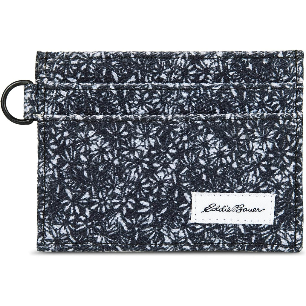 Eddie Bauer Men Signature Money Clip Card Case Wallet (Available in Cotton Canvas Or Ripstop Nylon)