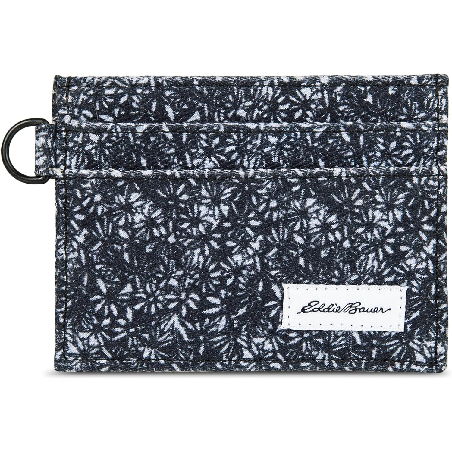 Eddie Bauer Men Signature Money Clip Card Case Wallet (Available in Cotton Canvas Or Ripstop Nylon)