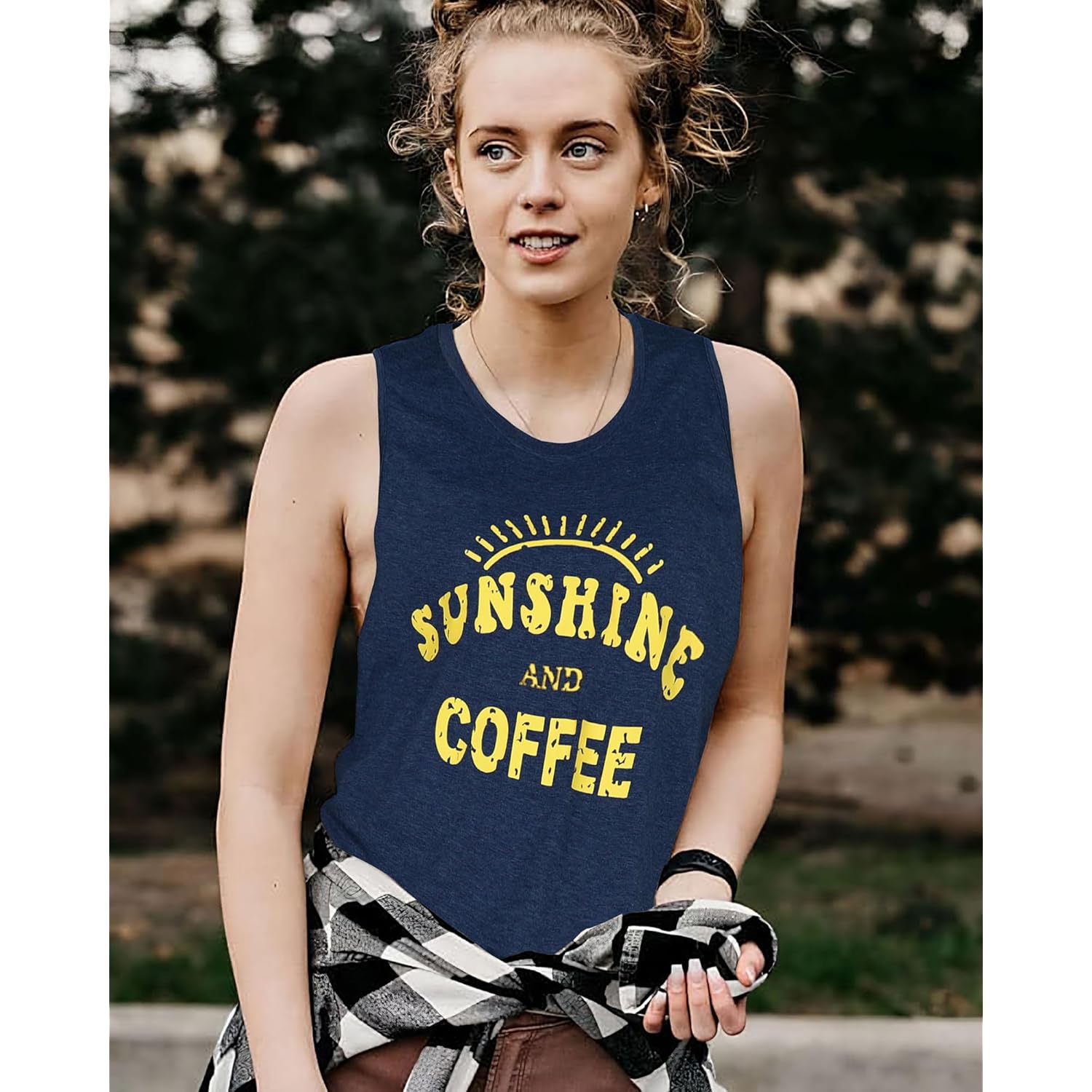 Womens Tank Tops Summer T Shirts Sleeveless Casual Loose Tunic Blouses