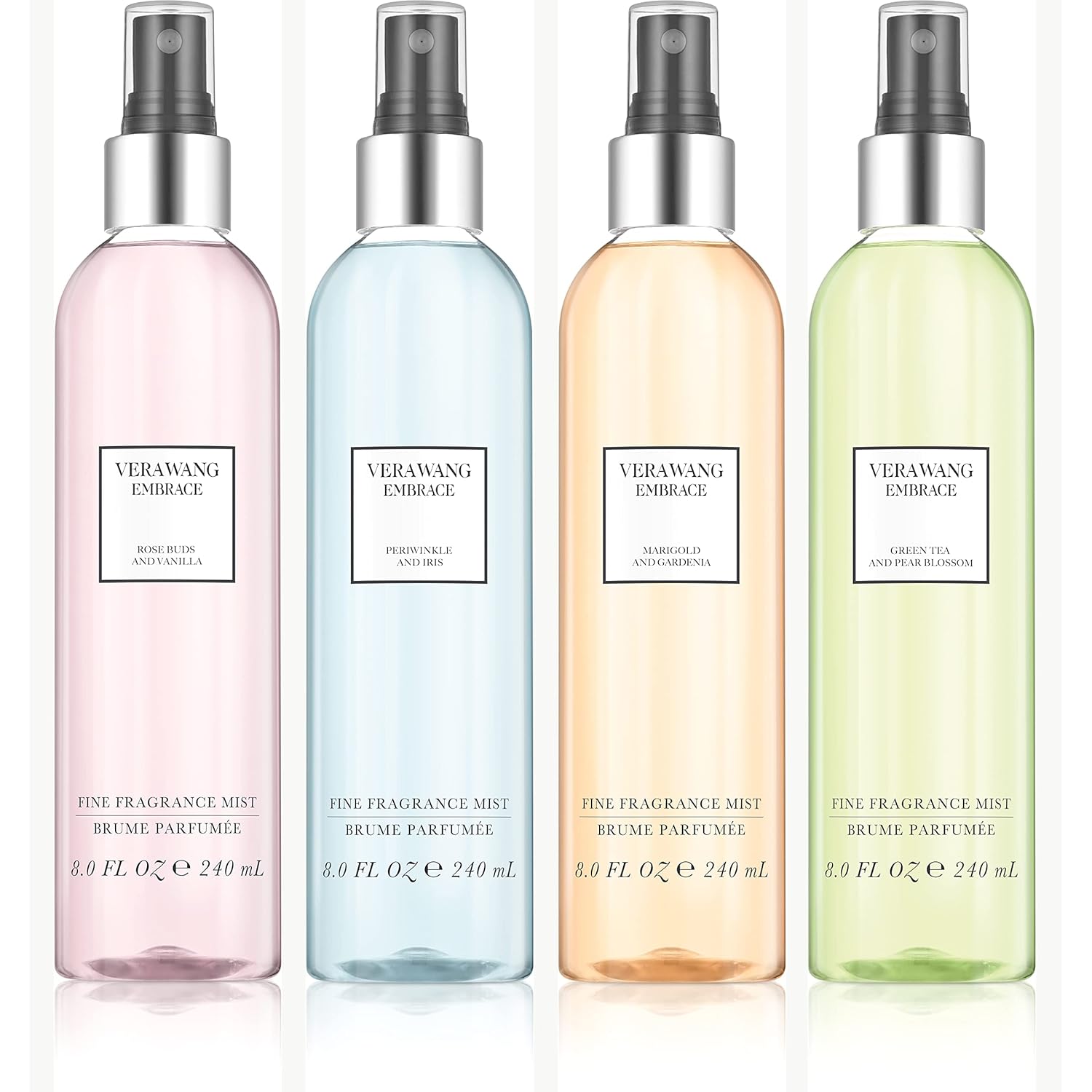 Vera Wang Embrace Green Tea and Pear Blossom Body Mist 8.4 fl oz (Pack of 1), Notes of Earthiness, Peony, and Sandalwood, Women's Fragrance, Long Lasting, Everyday Fragrance