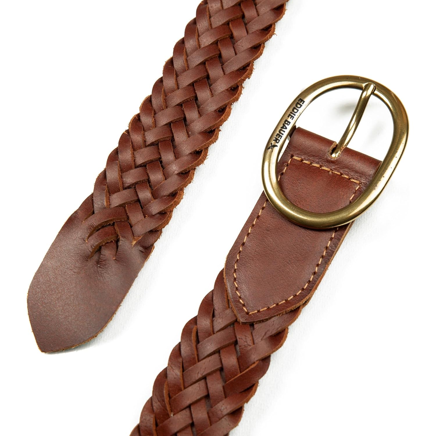 Eddie Bauer Women's Casual Leather Belts with Durable Metal Buckle