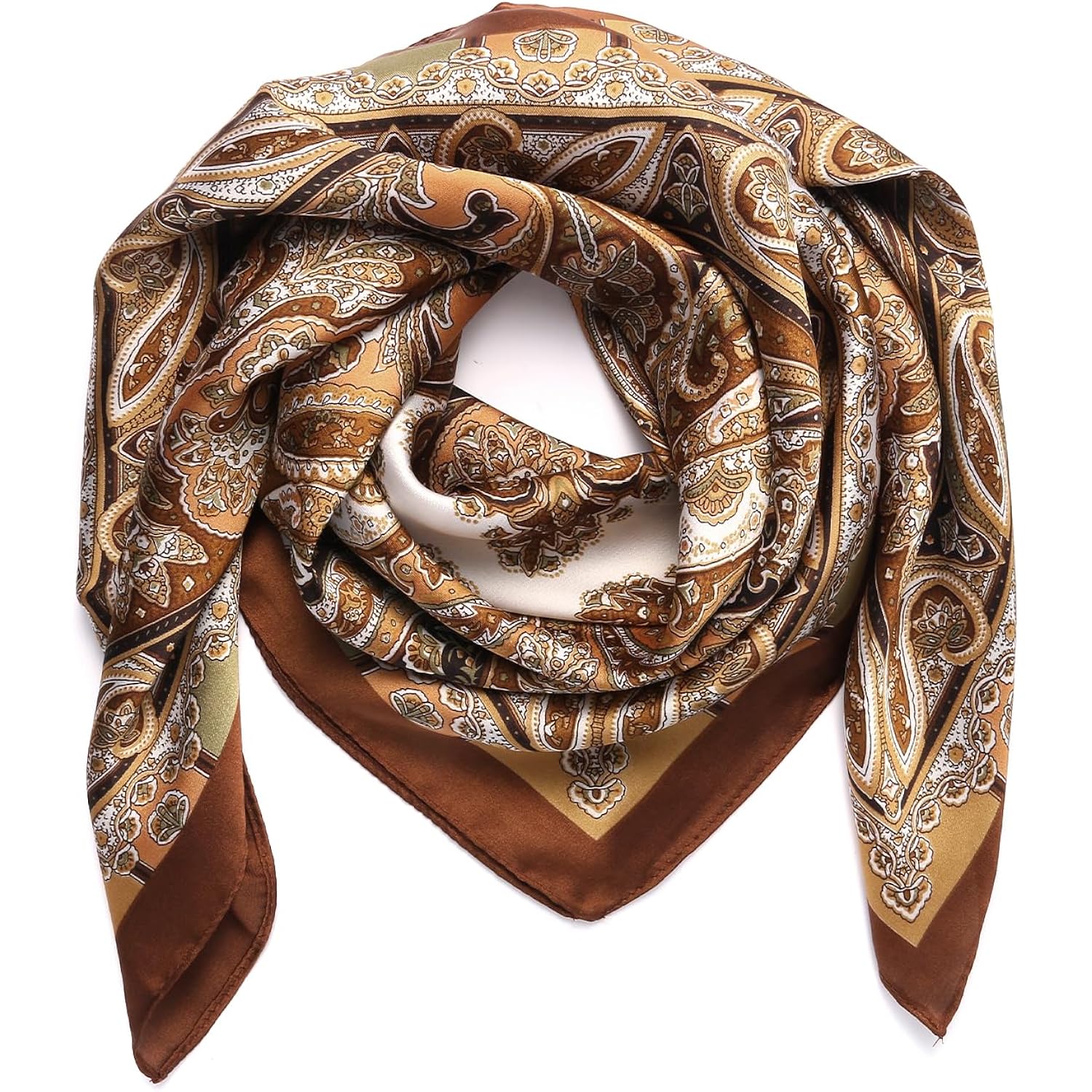 1 Pcs 27.5 Inches Satin Head Scarf Silk Like Hair Scarf Stain Bandana Hair Wrap Neck Scarf for Women