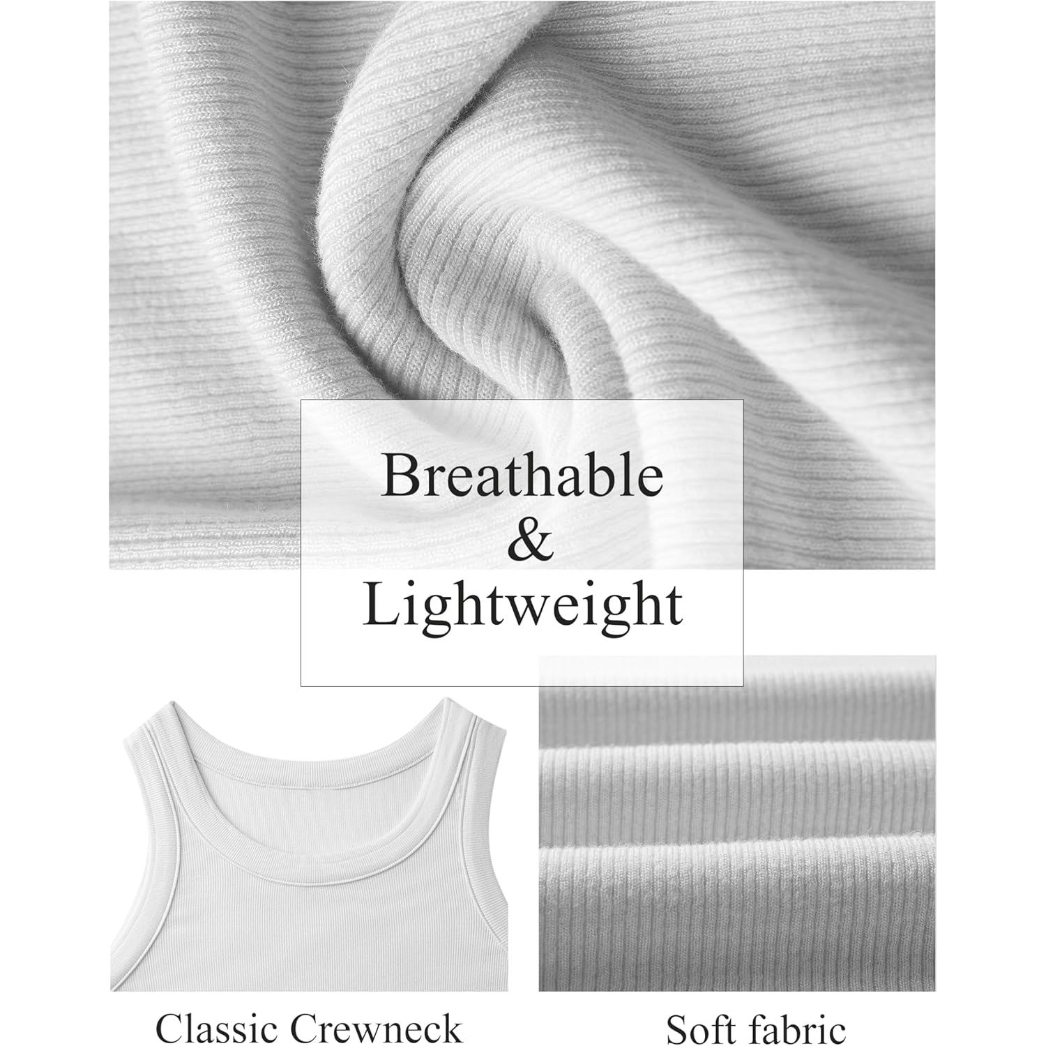 Womens Tank Tops High Neck Sleeveless Ribbed Tank Casual Basic Thick Strap Slim Fitted Racerback Shirts
