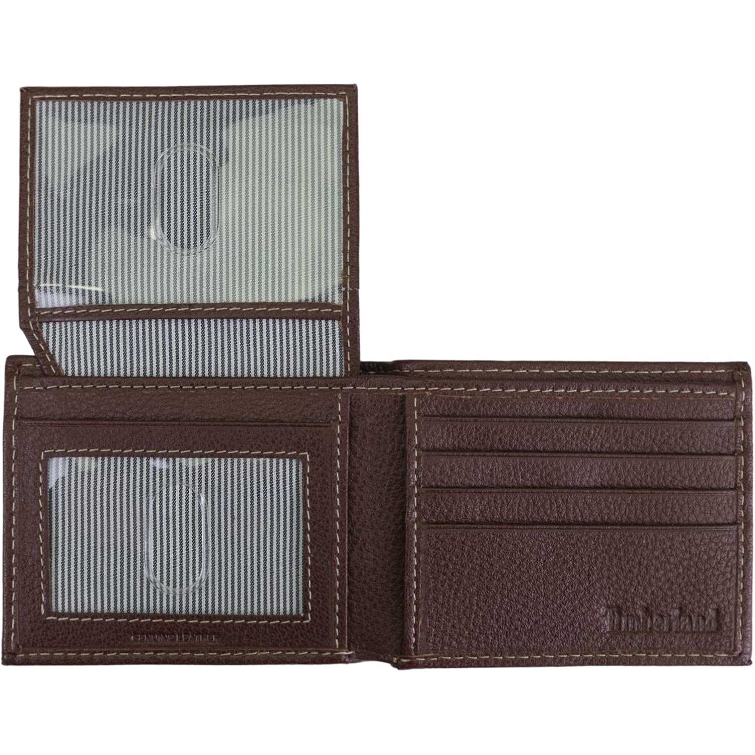 Timberland Men's Leather Wallet With Attached Flip Pocket, Brown (Sportz), One Size