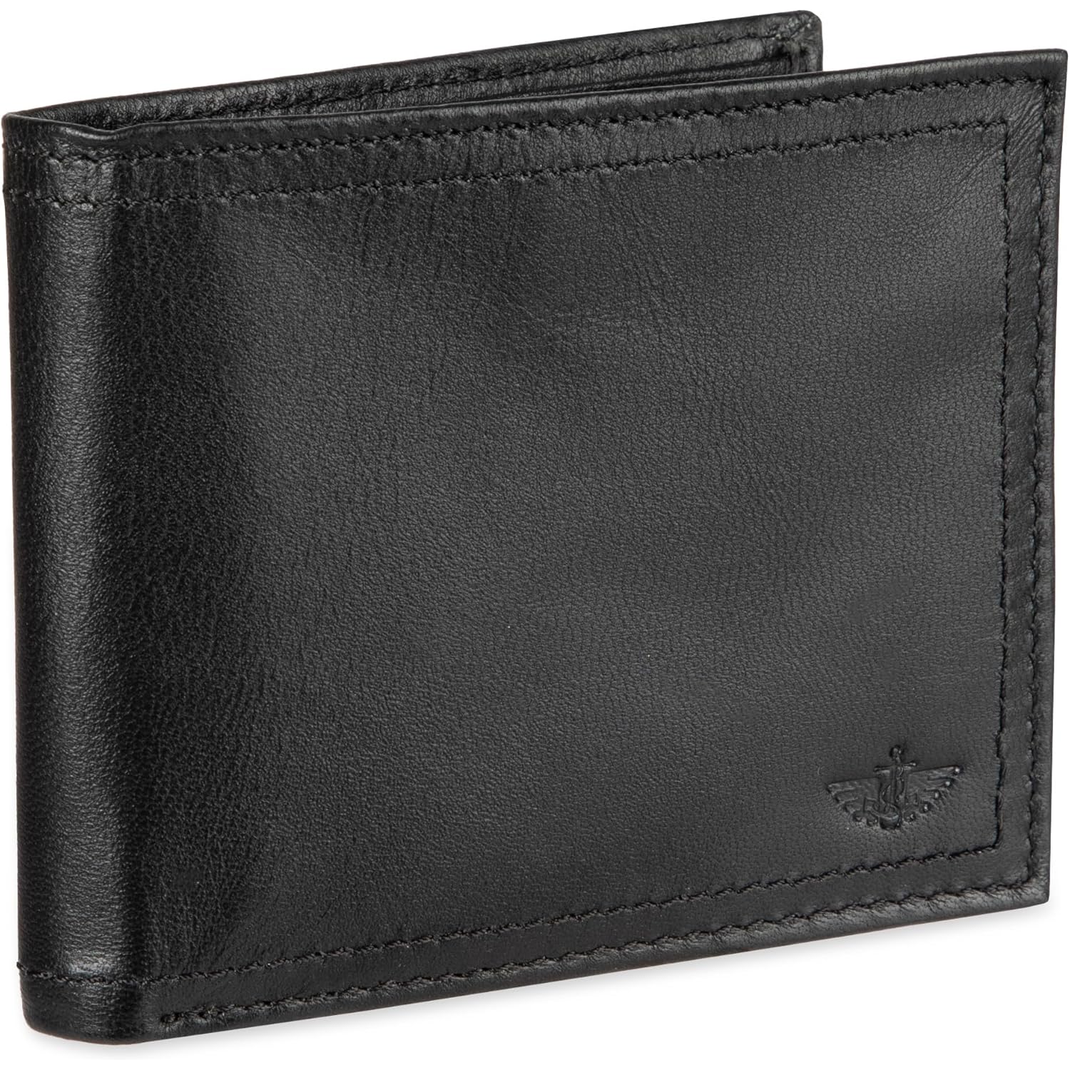 Dockers Men's Bifold Leather Wallet-Thin Slimfold Extra Capacity