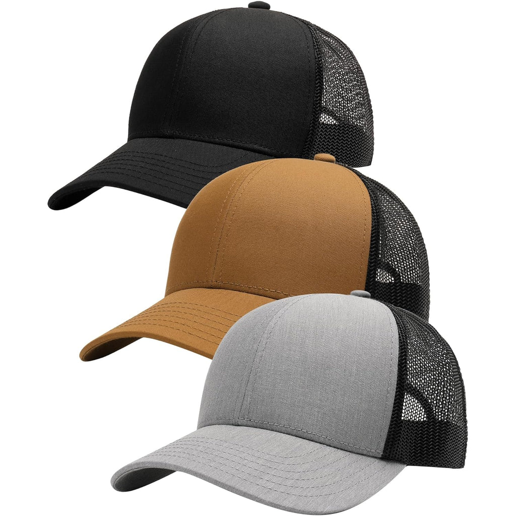 FURTALK Mens Trucker Hat Structured Mesh Baseball Cap Adjustable Classic Mens Hat