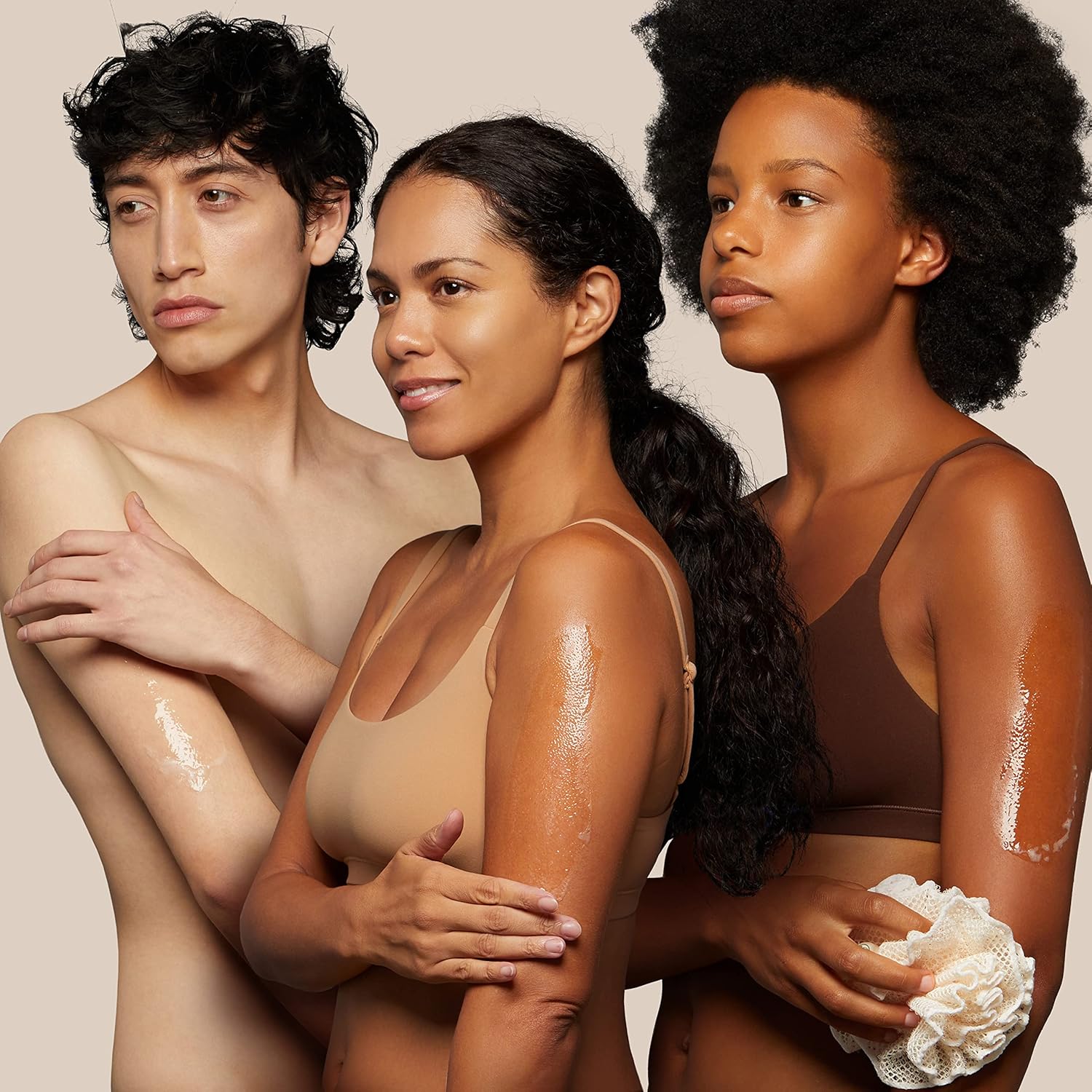OGX Sensitive + Rose Water & Pink Sea Salt Exfoliating Body Scrub