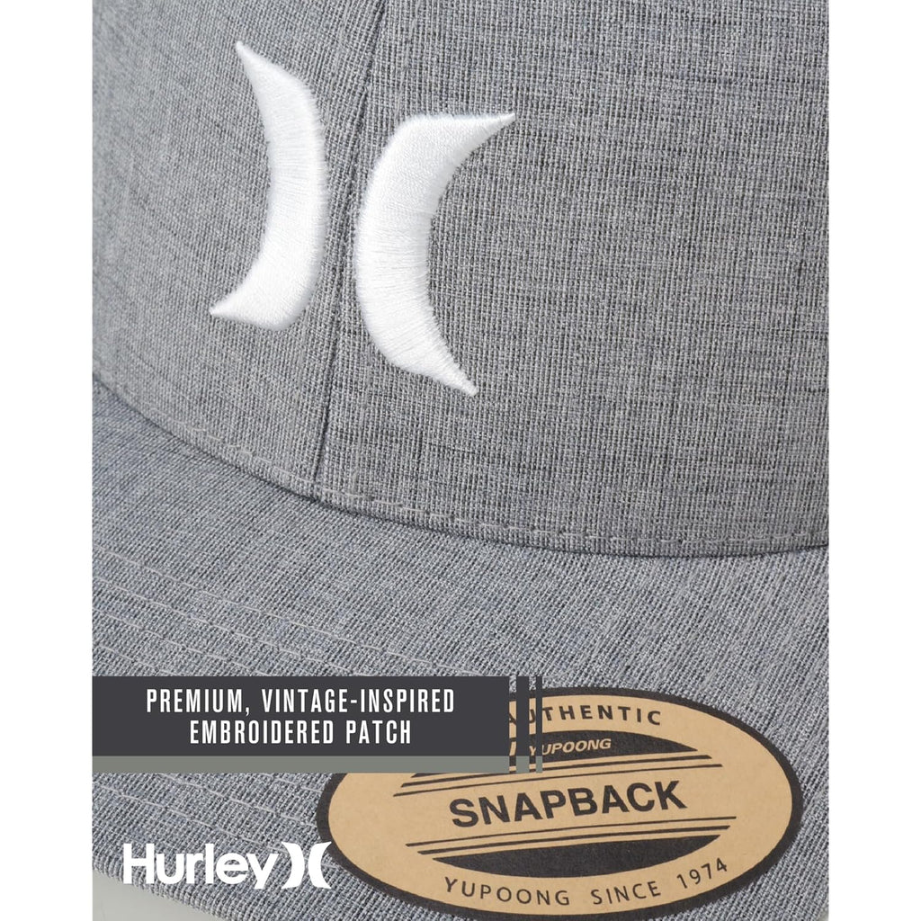 Hurley Men's Caps - Del Mar Mesh Panel Baseball Cap Trucker Hat - Snap Back Hats for Men