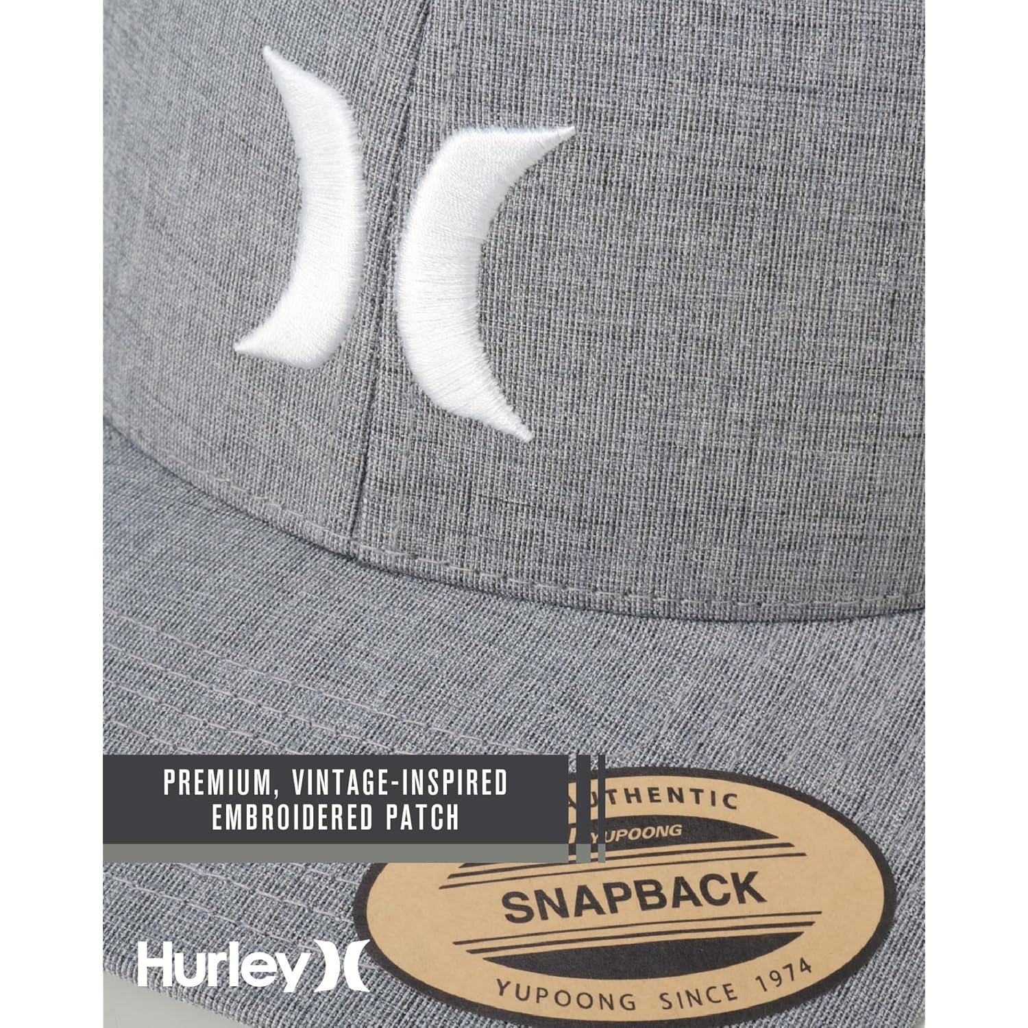 Hurley Men's Caps - Del Mar Mesh Panel Baseball Cap Trucker Hat - Snap Back Hats for Men